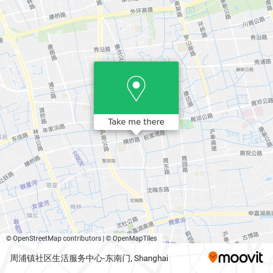 周浦镇社区生活服务中心-东南门 map