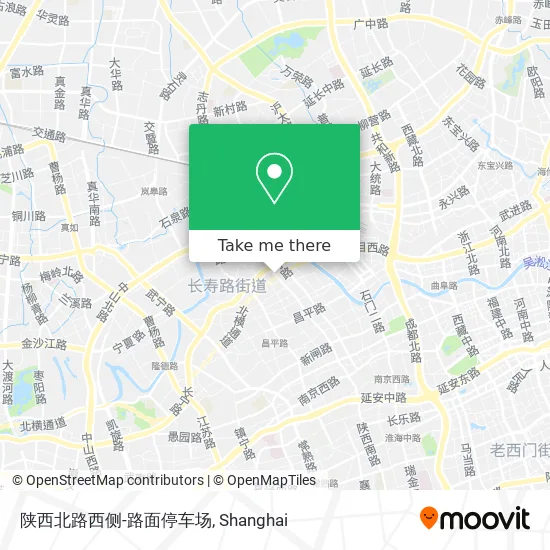 陕西北路西侧-路面停车场 map