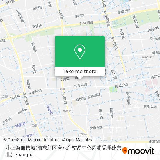小上海服饰城(浦东新区房地产交易中心周浦受理处东北) map