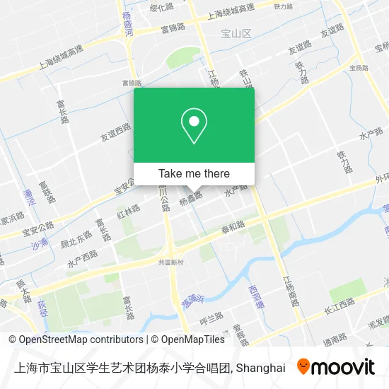 上海市宝山区学生艺术团杨泰小学合唱团 map