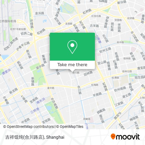 吉祥馄饨(合川路店) map