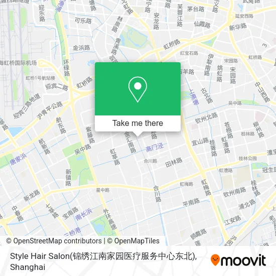 Style Hair Salon(锦绣江南家园医疗服务中心东北) map