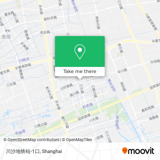 川沙地铁站-1口 map