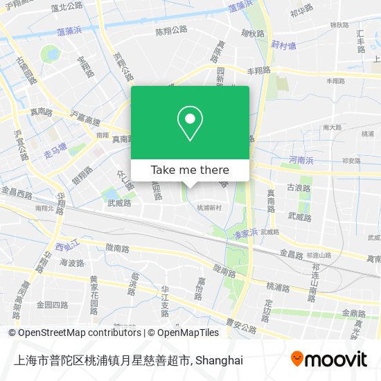 上海市普陀区桃浦镇月星慈善超市 map