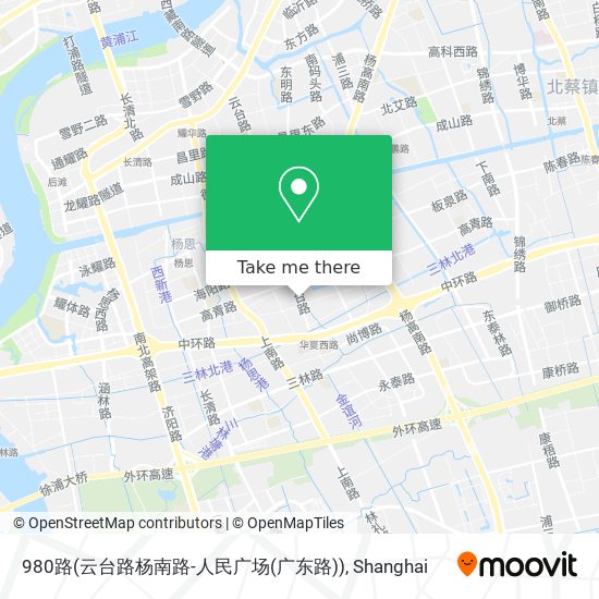 980路(云台路杨南路-人民广场(广东路)) map