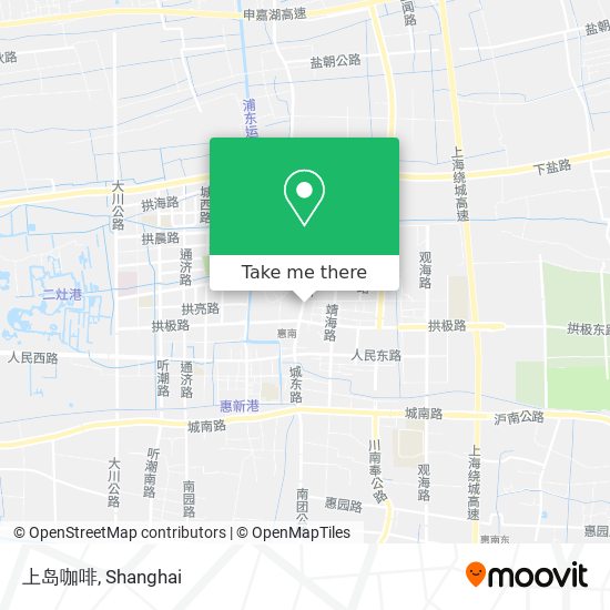 上岛咖啡 map
