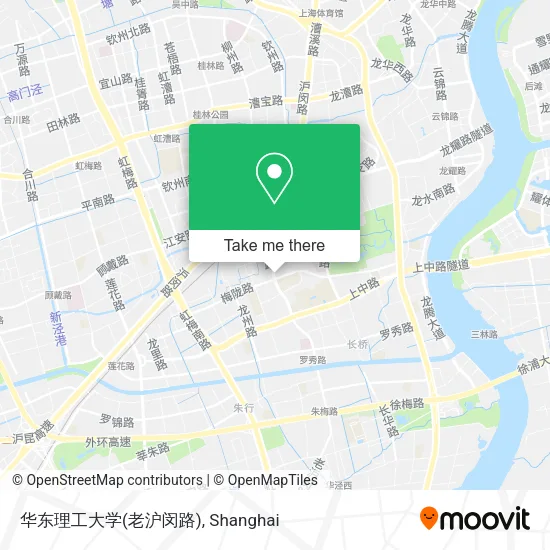 华东理工大学(老沪闵路) map