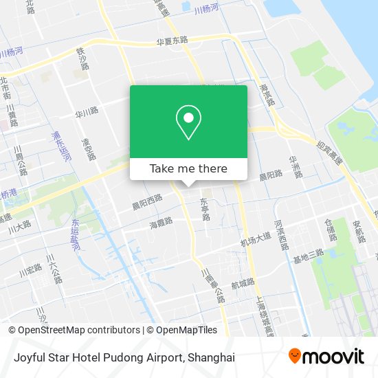 Joyful Star Hotel Pudong Airport map