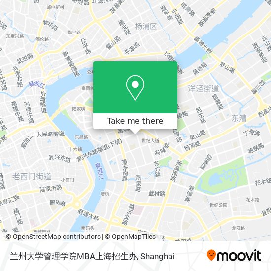 兰州大学管理学院MBA上海招生办 map
