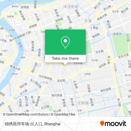 锦绣苑停车场-出入口 map
