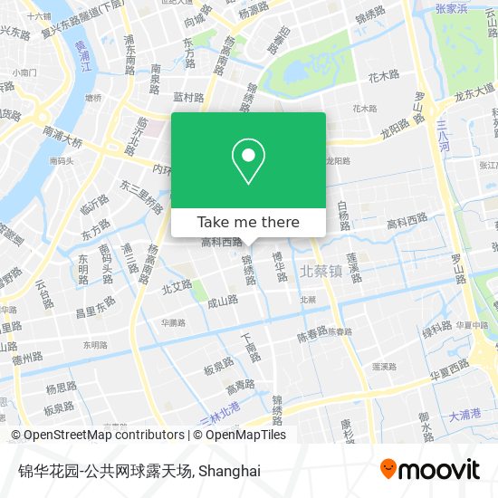 锦华花园-公共网球露天场 map