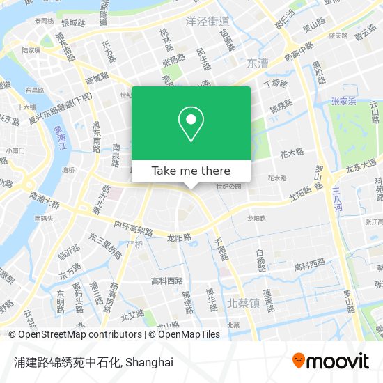 浦建路锦绣苑中石化 map