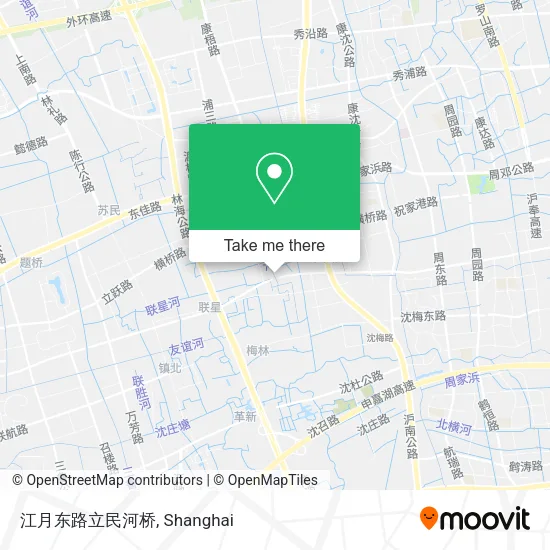 江月东路立民河桥 map