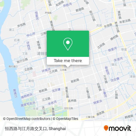 恒西路与江月路交叉口 map