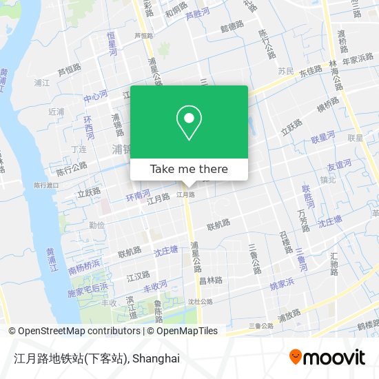 江月路地铁站(下客站) map