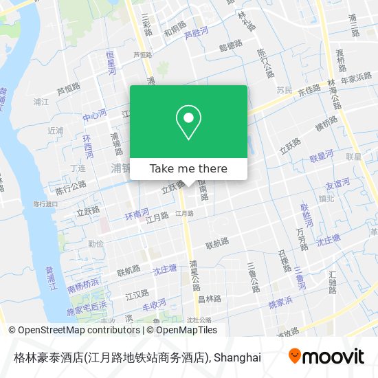 格林豪泰酒店(江月路地铁站商务酒店) map