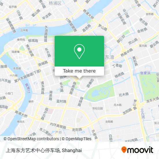 上海东方艺术中心停车场 map