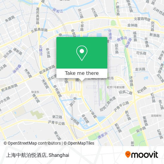 上海中航泊悦酒店 map