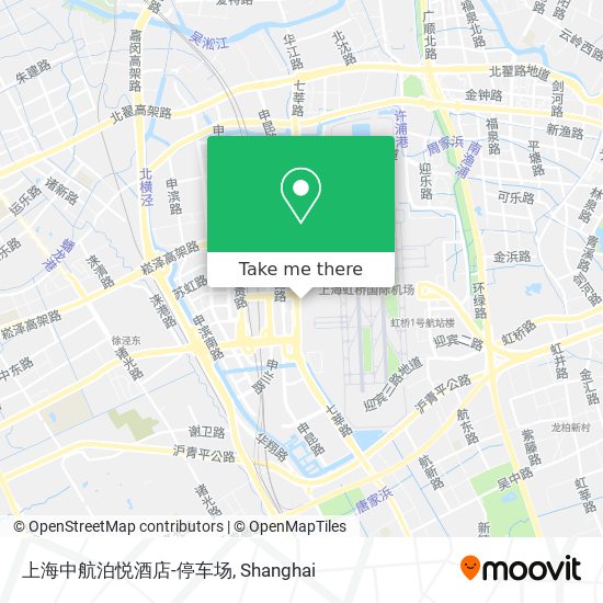 上海中航泊悦酒店-停车场 map