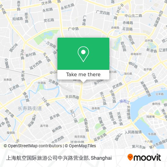 上海航空国际旅游公司中兴路营业部 map