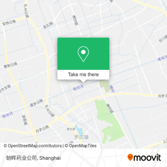 朝晖药业公司 map
