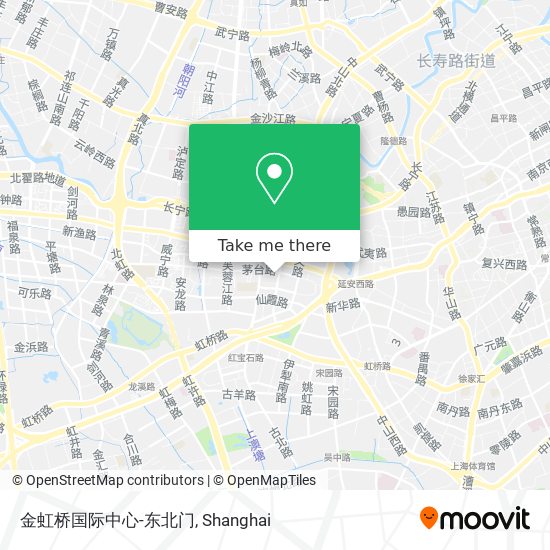 金虹桥国际中心-东北门 map