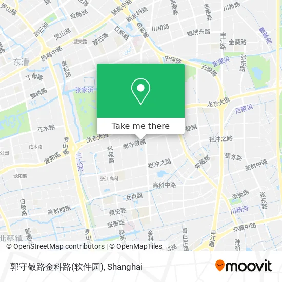 郭守敬路金科路(软件园) map