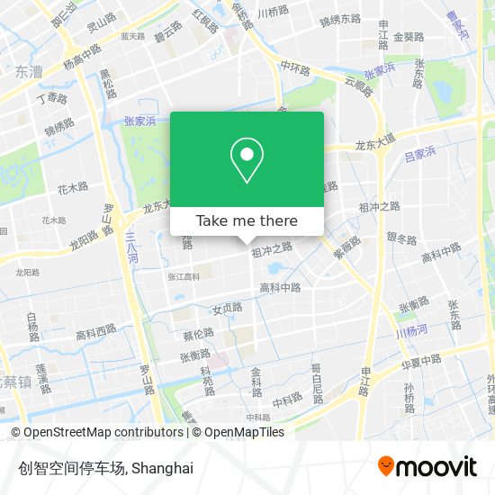 创智空间停车场 map