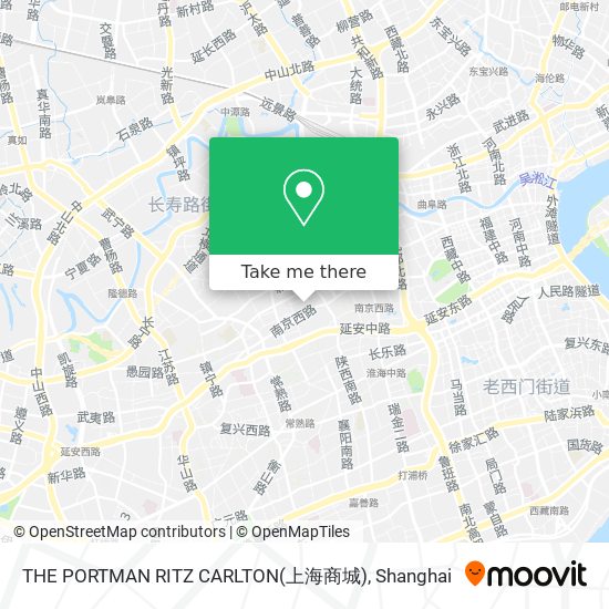 THE PORTMAN RITZ CARLTON(上海商城) map