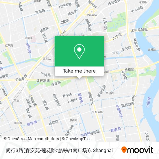 闵行3路(森安苑-莲花路地铁站(南广场)) map