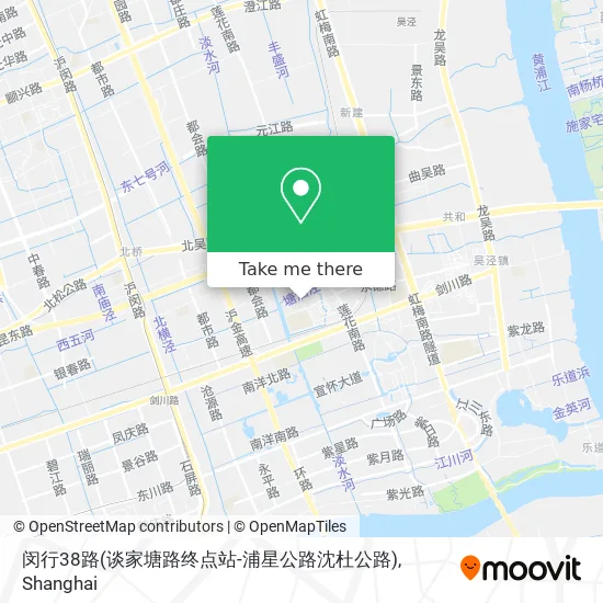 闵行38路(谈家塘路终点站-浦星公路沈杜公路) map