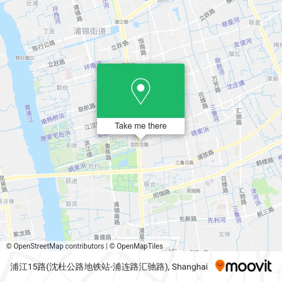 浦江15路(沈杜公路地铁站-浦连路汇驰路) map