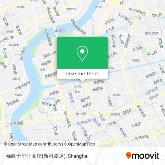 福建千里香面馆(新村路店) map