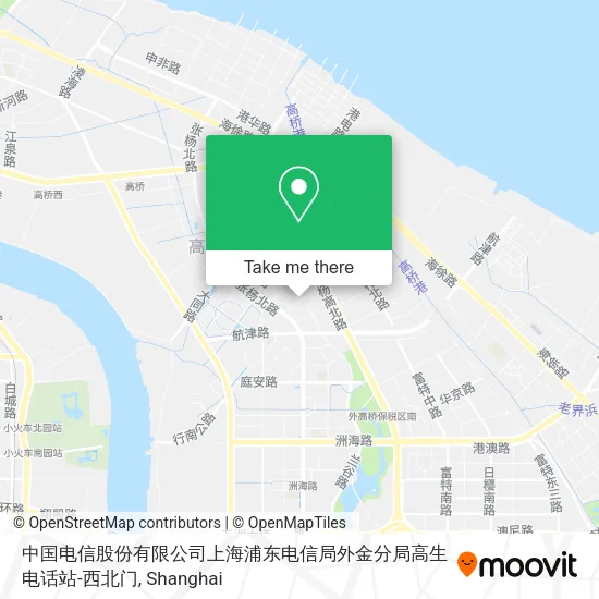 中国电信股份有限公司上海浦东电信局外金分局高生电话站-西北门 map