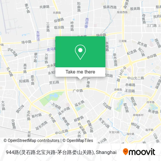 944路(灵石路北宝兴路-茅台路娄山关路) map