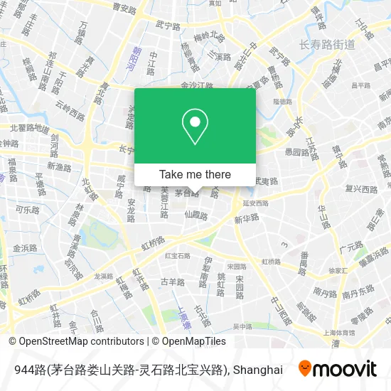 944路(茅台路娄山关路-灵石路北宝兴路) map
