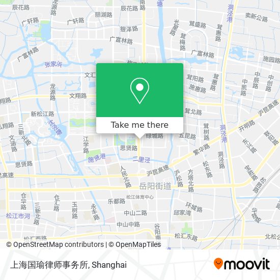 上海国瑜律师事务所 map