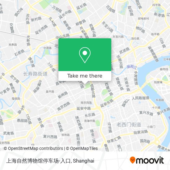 上海自然博物馆停车场-入口 map