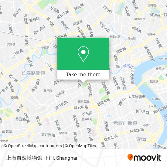 上海自然博物馆-正门 map