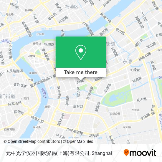元中光学仪器国际贸易(上海)有限公司 map