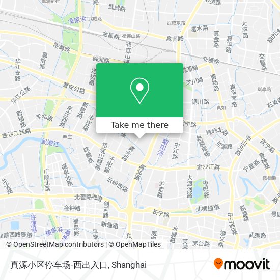 真源小区停车场-西出入口 map