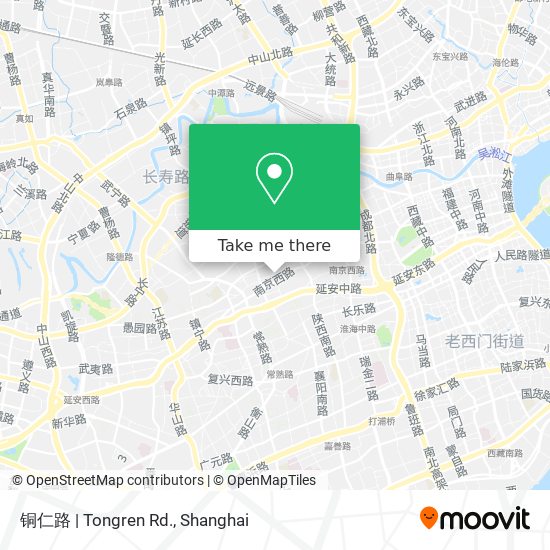 铜仁路 | Tongren Rd. map