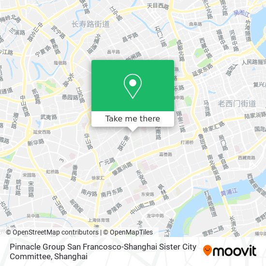 Pinnacle Group San Francosco-Shanghai Sister City Committee map