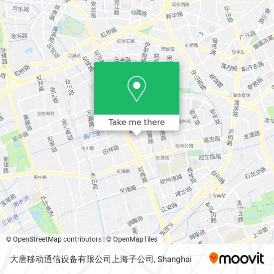 大唐移动通信设备有限公司上海子公司 map