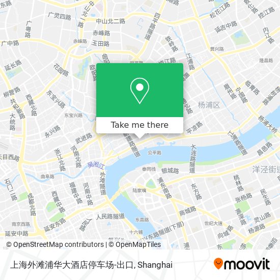 上海外滩浦华大酒店停车场-出口 map