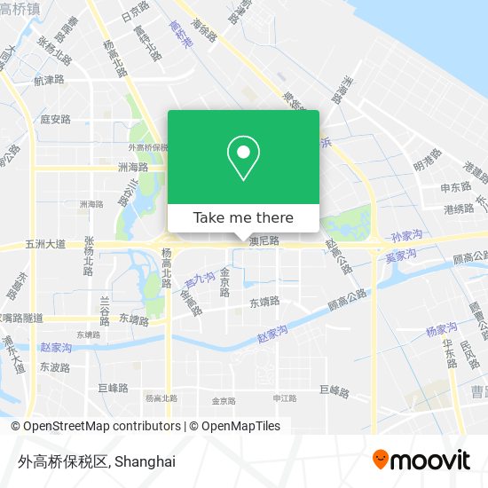 外高桥保税区 map