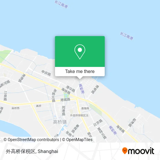 外高桥保税区 map