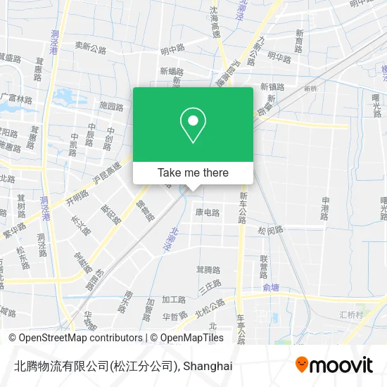 北腾物流有限公司(松江分公司) map