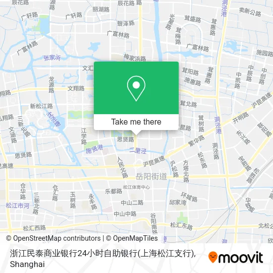 浙江民泰商业银行24小时自助银行(上海松江支行) map