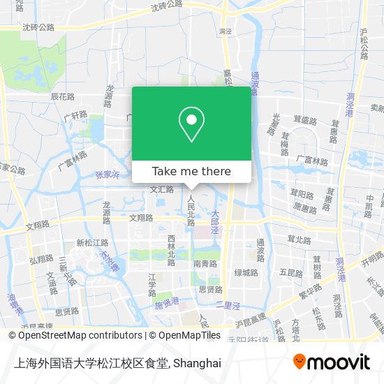 上海外国语大学松江校区食堂 map